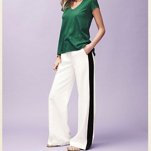 Anthropologie Pants - Leifsdottir Anthropologie wide leg tuxedo pants 4